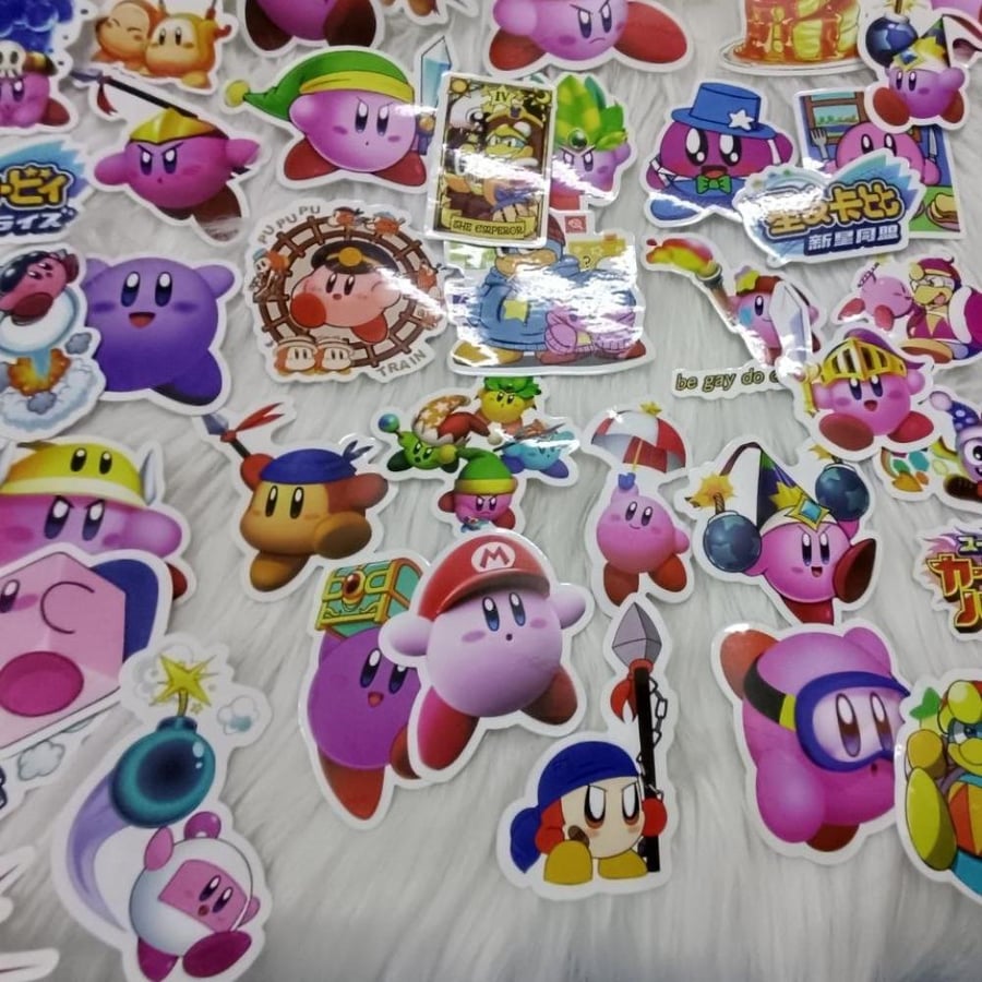 ملصقات لعبة كيربي KIRBY GAVE STICKERS
