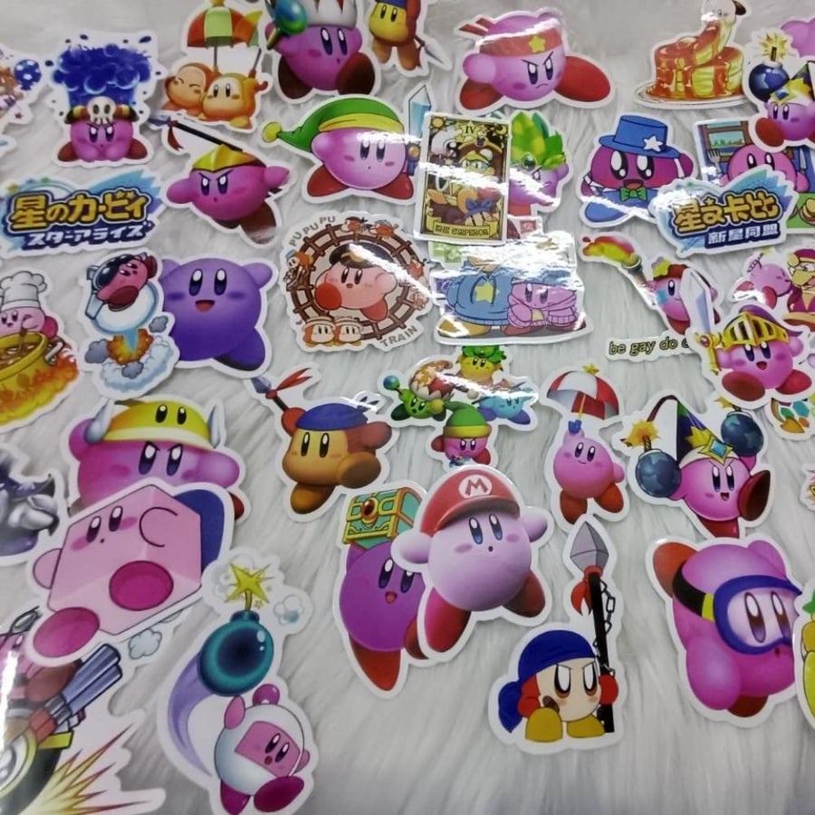 ملصقات لعبة كيربي KIRBY GAVE STICKERS