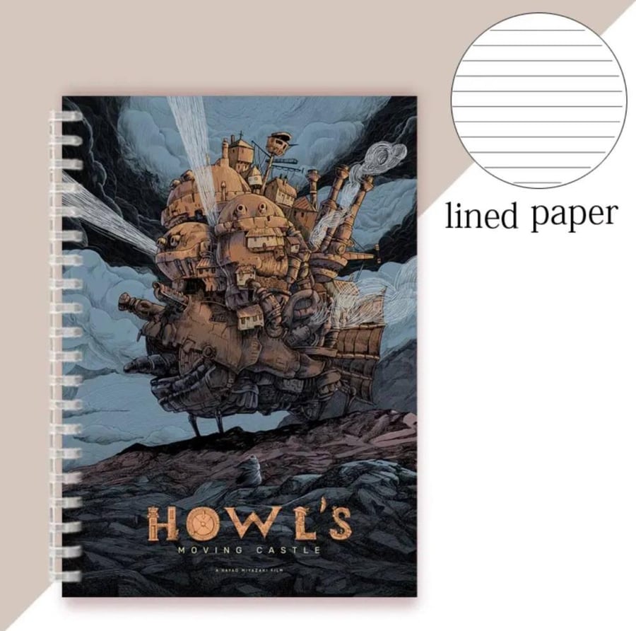 دفتر قلعة هاول المتحركه HOWL'S MOVING CASTLE  NOTEBOOK