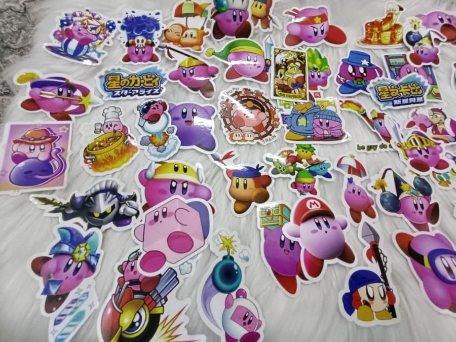 ملصقات لعبة كيربي KIRBY GAVE STICKERS