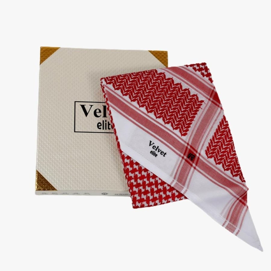 Foulard headscarf, classic style, 24, blood of the gazelle red