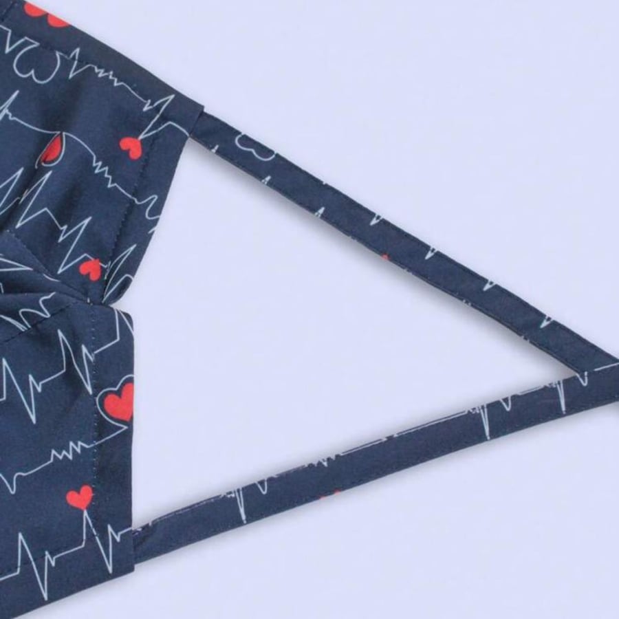 Medical-style headband in navy blue