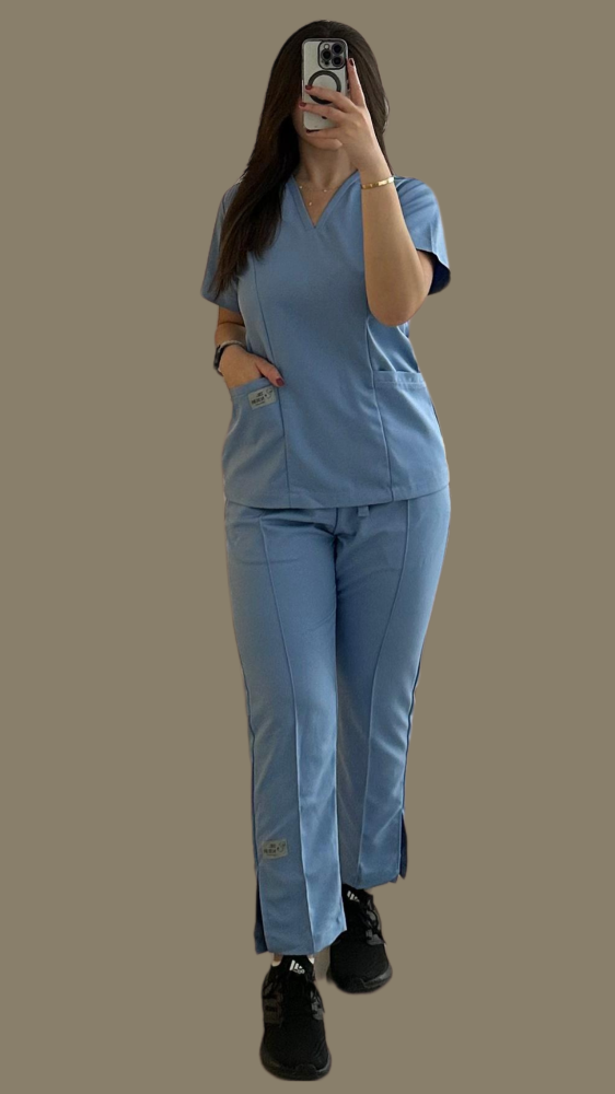 سكراب نسائي سماوي - Sky blue women's scrub