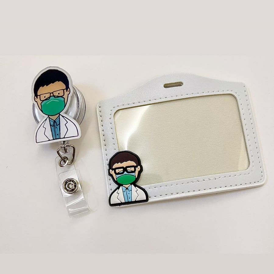 Holder of a medical-shaped card