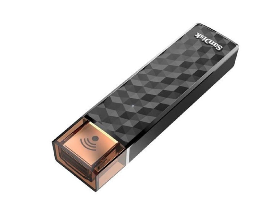 SanDisk Connect Wireless Stick - 16 جيجا بايت USB + لاسلكي لأجهزة Apple و Android و PC و Mac - أسود