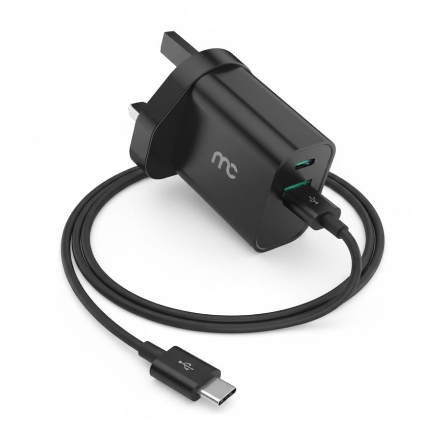 بكج الشحن السريع من MyCandy: رأس شاحن جداري 20 واط + كيبل USB إلى Type-C