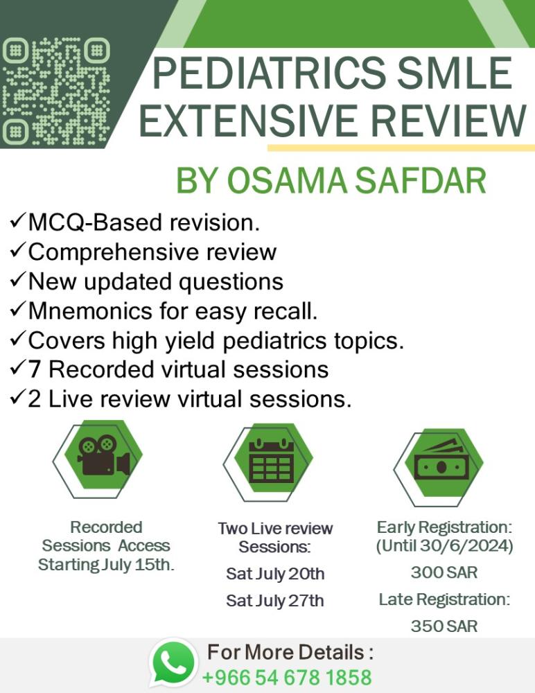 Pediatrics SMLE Extensive review
