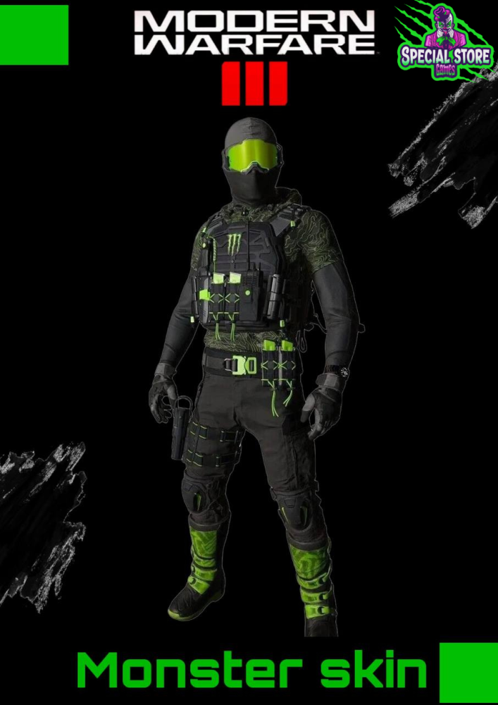 Monster Green Skin Code 20 + Warzone Mobile