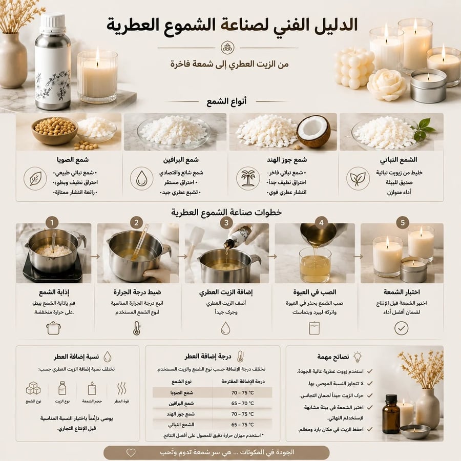 زيت عطري للشموع مستوحاة من عطور فرزاتشي