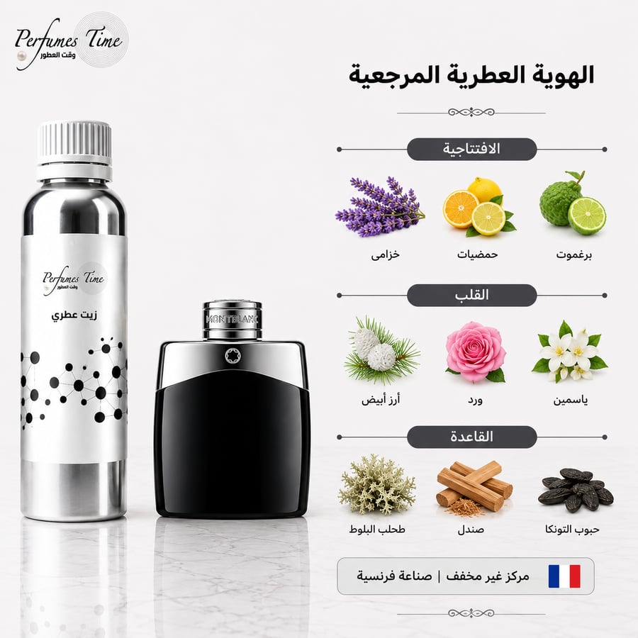 زيت عطري نقي مستوحى من ليجند مون بلان للرجال