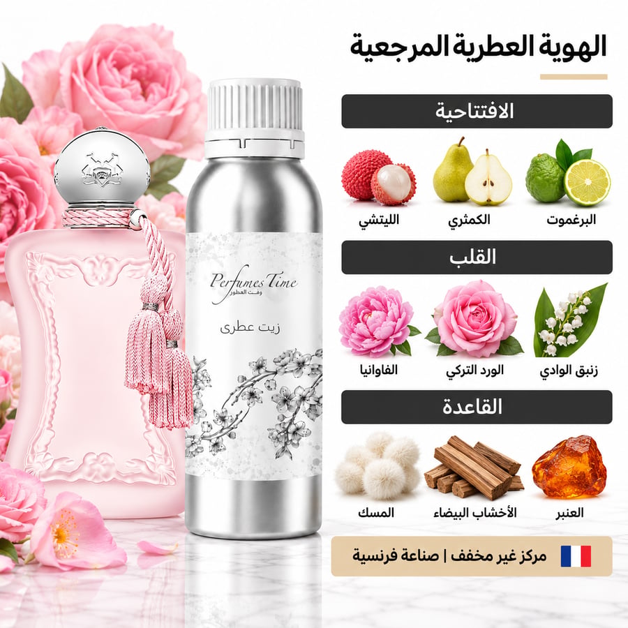 زيت عطري نقي مستوحى من ديلينا لا روز بارفيوم دي مارلي للنساء
