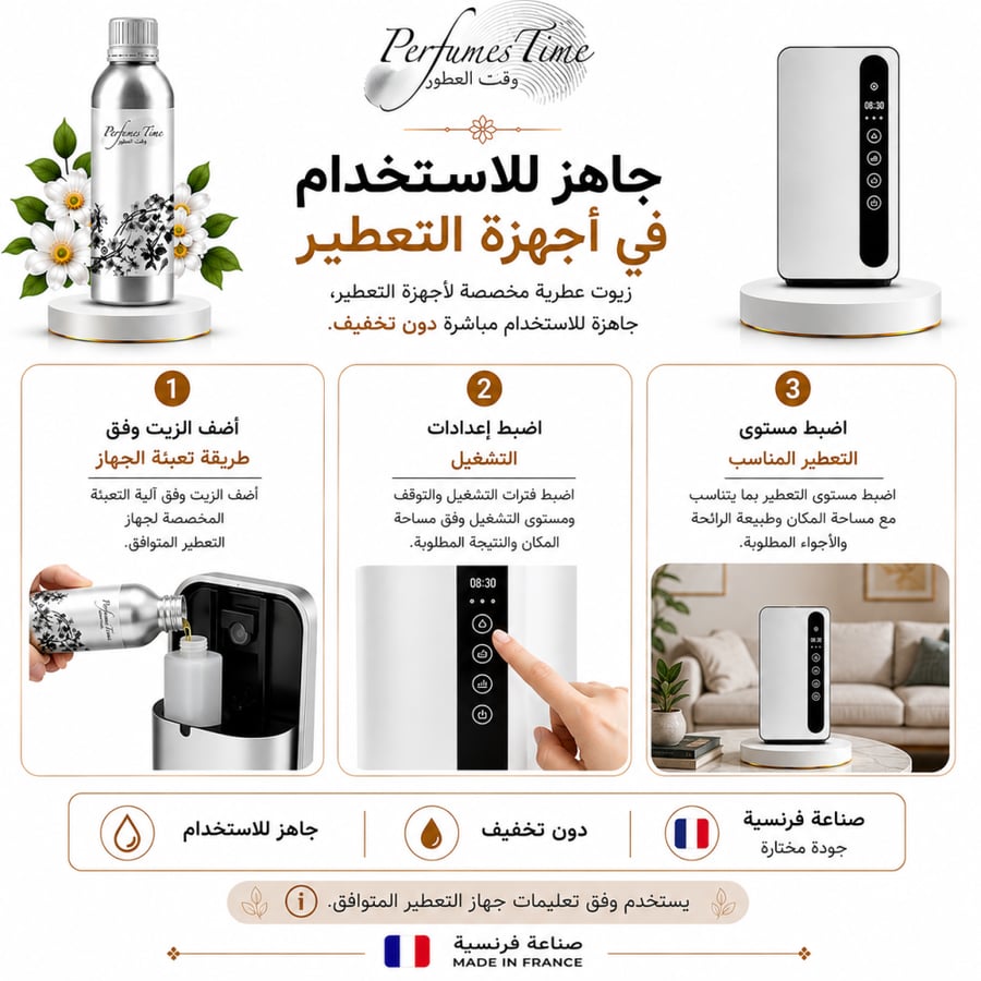 زيت عطري لأجهزة التعطير عنب أبيض