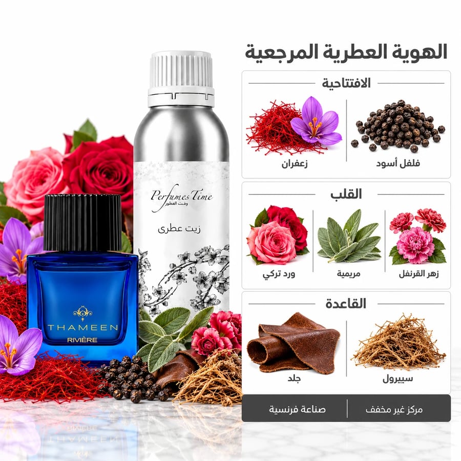 زيت عطري نقي مستوحى من ريفير ثمين للجنسين