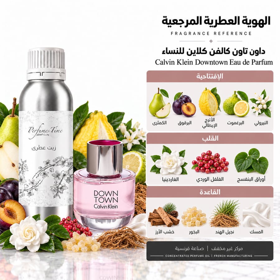 زيت عطري نقي مستوحى من داون تاون كالفن كلاين للنساء