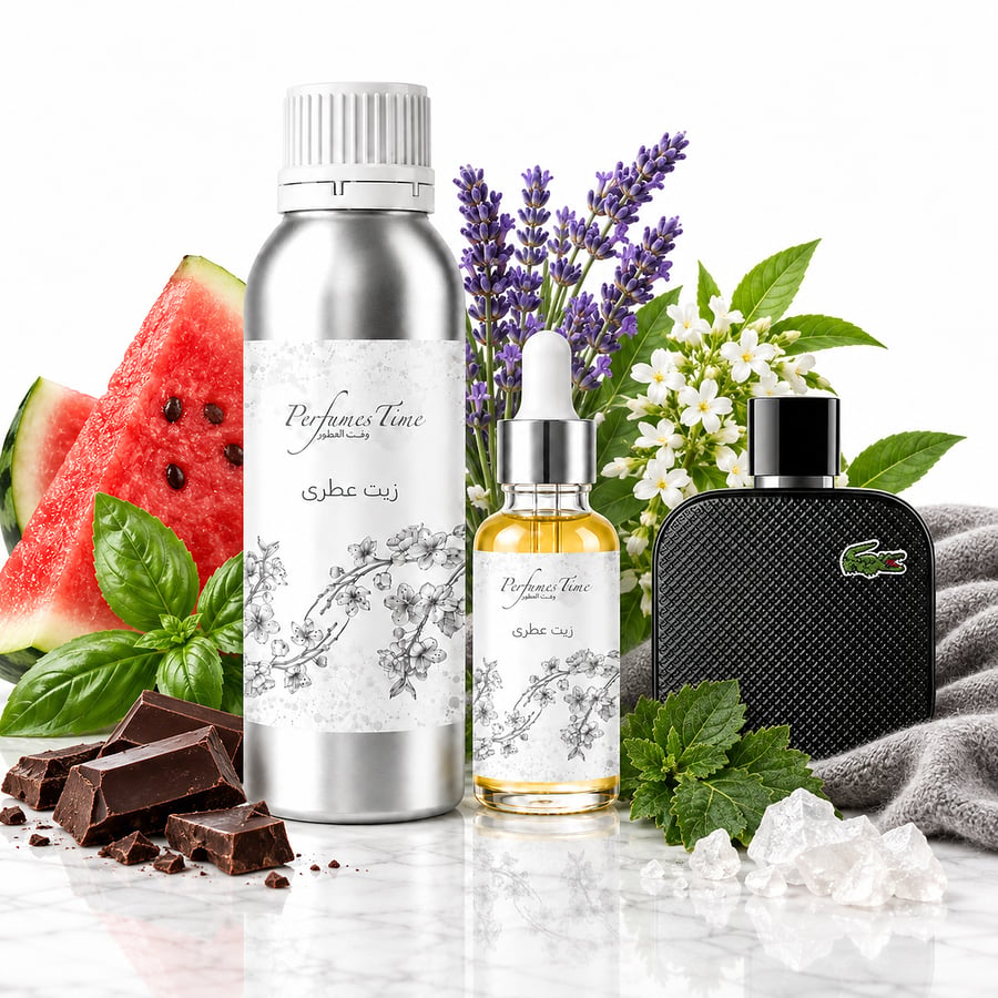 زيت عطري نقي مستوحى من أو دي لاكوست L.12.12 الأسود للرجال