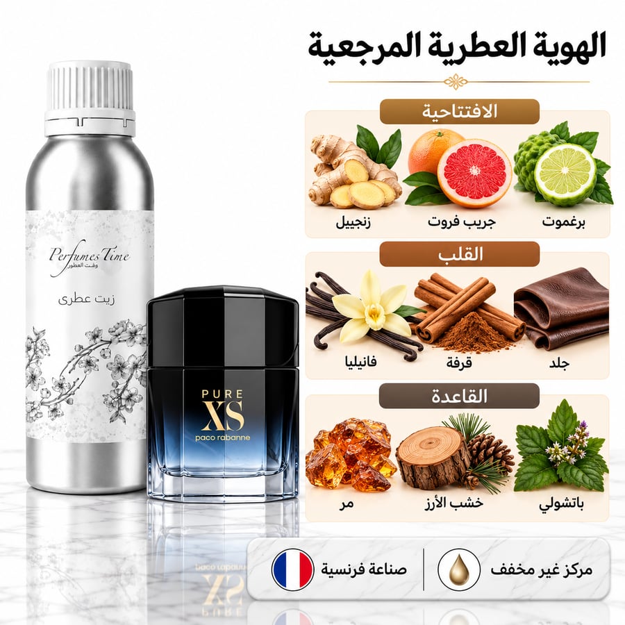 زيت عطري نقي مستوحى من بيور اكس اس باكورابان للرجال