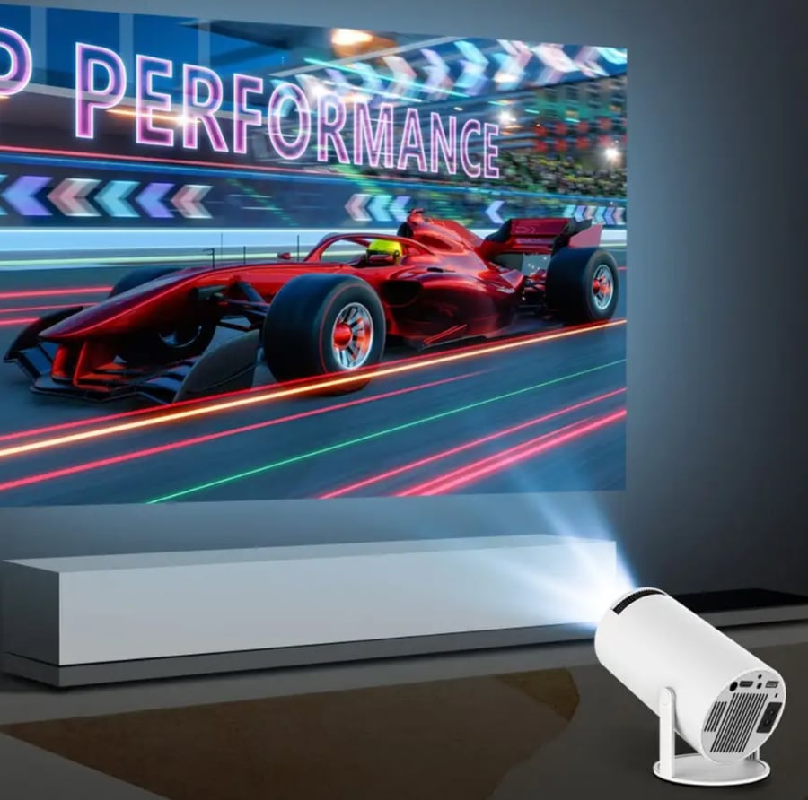 جهاز عرض HY300  بروجتكر 5G WIFI 4K Android 11 للطلعات ب اداء الشاشات الكبيرة