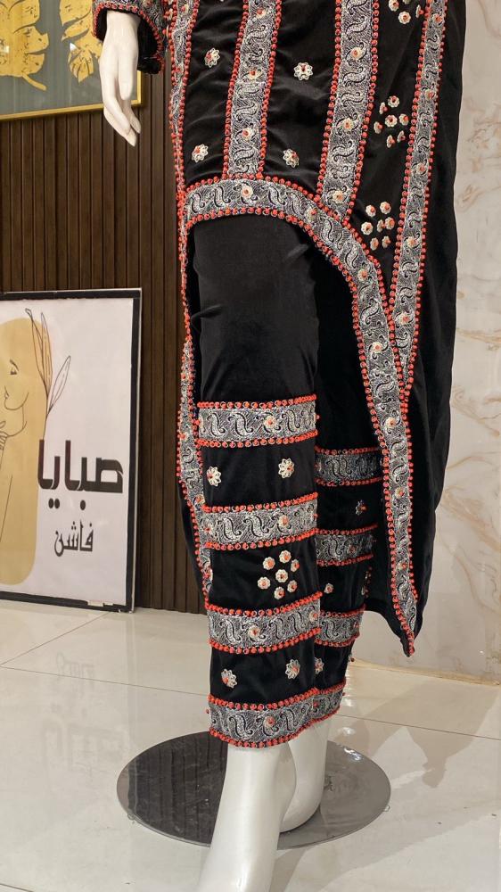 بنطلون غمرة تطريز راقيي