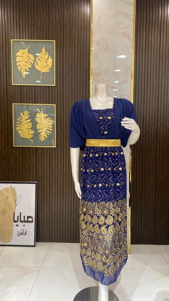 فستان شيفون غمرة