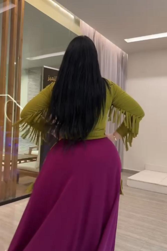 A flared dress