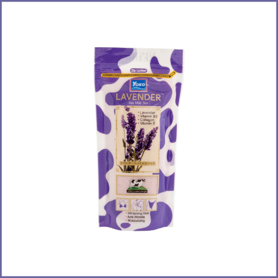 Yuko milk salt and lavender skin scrub - 300 grams