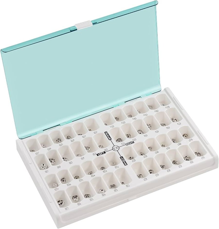 DENTAL SHINHUNG STAINLESS STEEL KIDS CROWN KIT 48 CROWNS