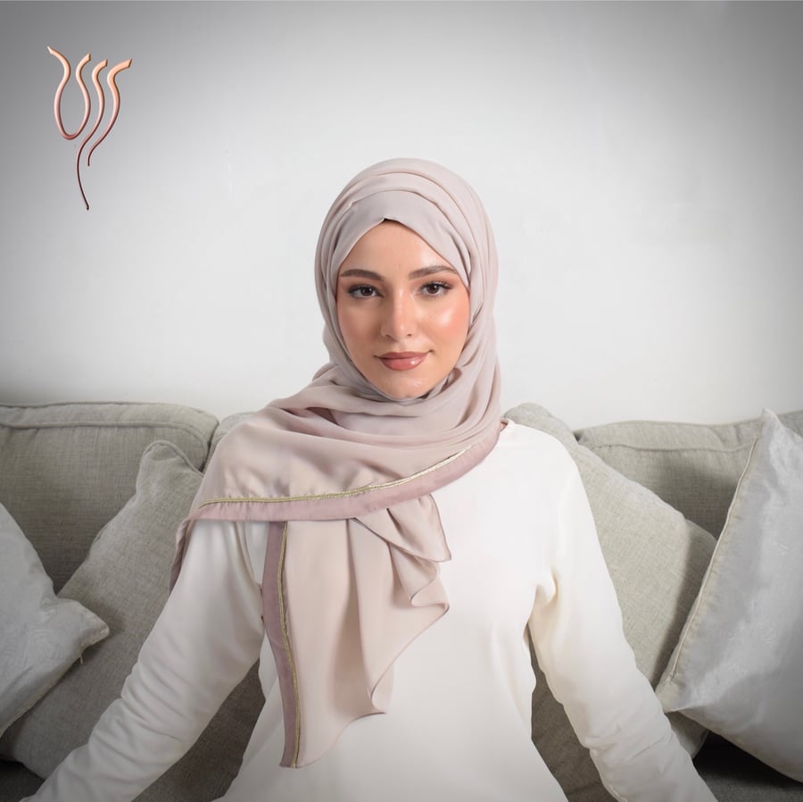 طرحة ليزر بدي روز بطرف ساتان وقيطان