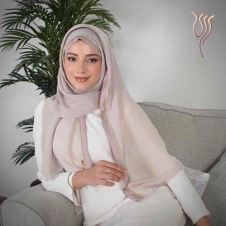 طرحة ليزر بدي روز بطرف ساتان وقيطان