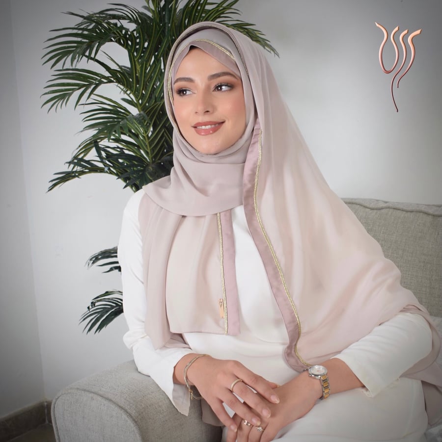 طرحة ليزر بدي روز بطرف ساتان وقيطان