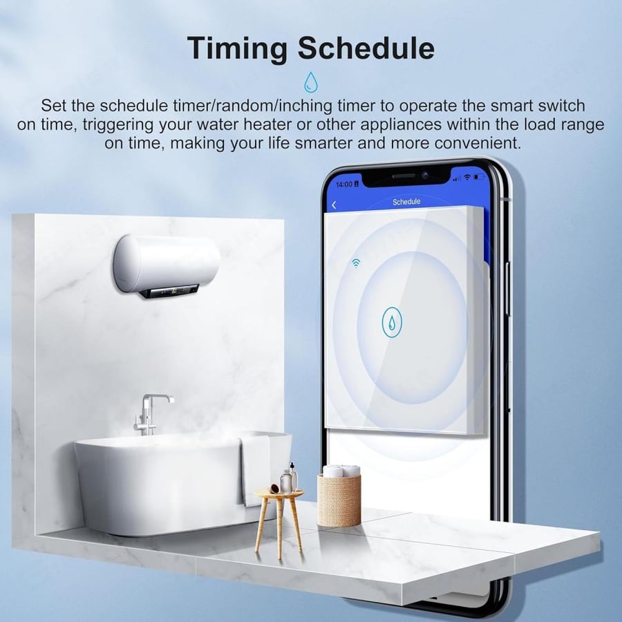 Smart heater and air conditioner key 12*7 supports voice control from Alexa and Google Home