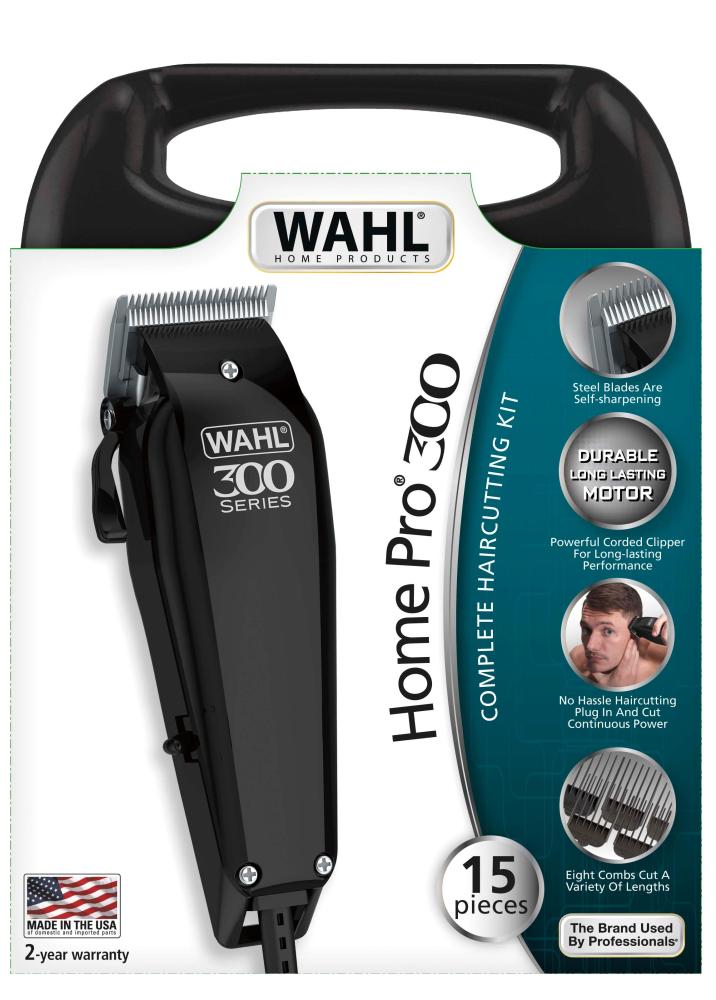 ماكينة حلاقة الشعر Wahl Home Pro 300 Series - طقم متكامل 15 قطعة - صناعة أمريكية