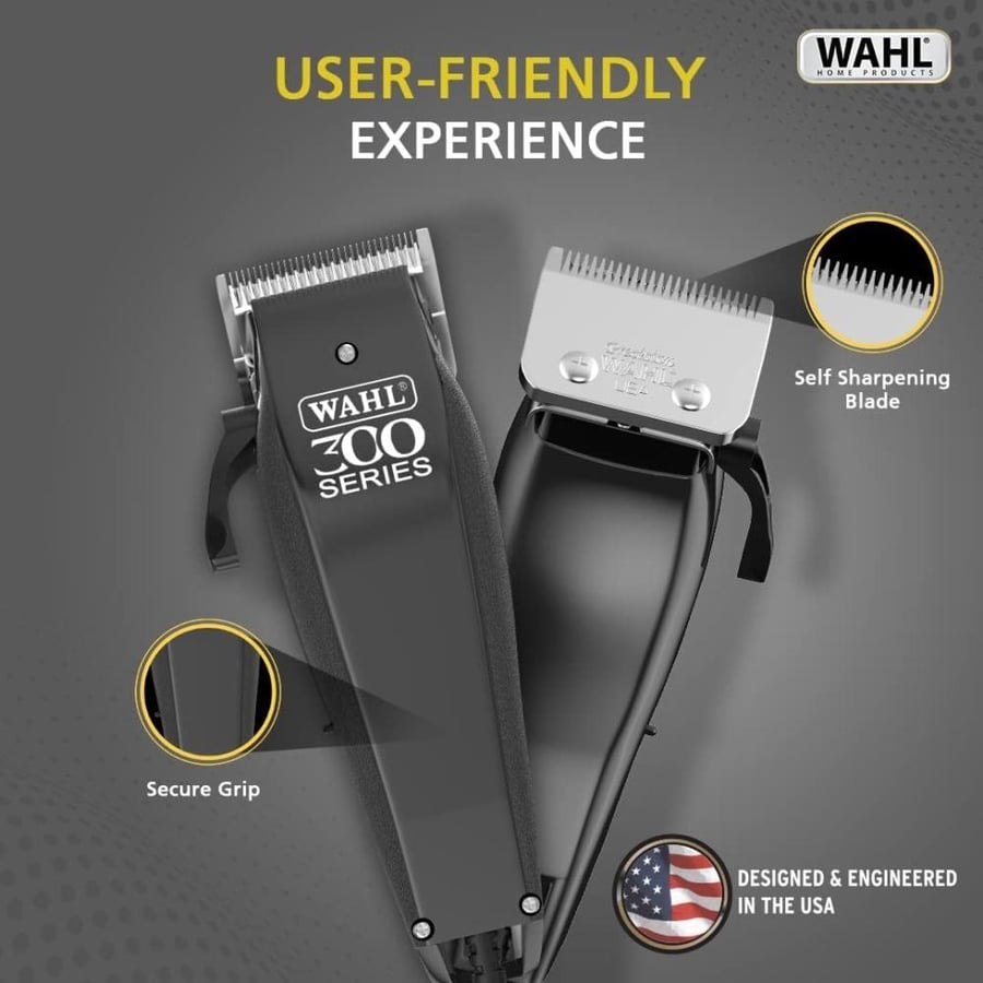 ماكينة حلاقة الشعر Wahl Home Pro 300 Series - طقم متكامل 15 قطعة - صناعة أمريكية