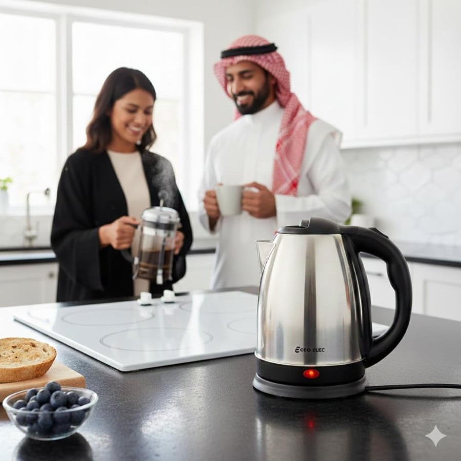 غلاية كهربائية ايكو اليك  استيل 1.8 لتر E101