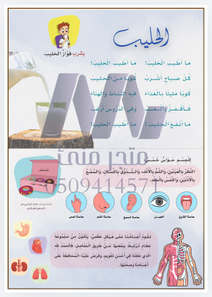 وحدة صحتي وغذائي صف اول