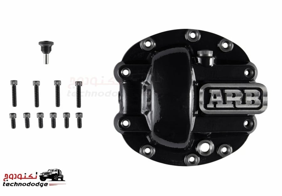 ARB غطاء دفرنس 44 اسود ARB Dana 44 Differential Cover; Black (76-18 Jeep CJ5, CJ7, Wrangler YJ, TJ & JK)