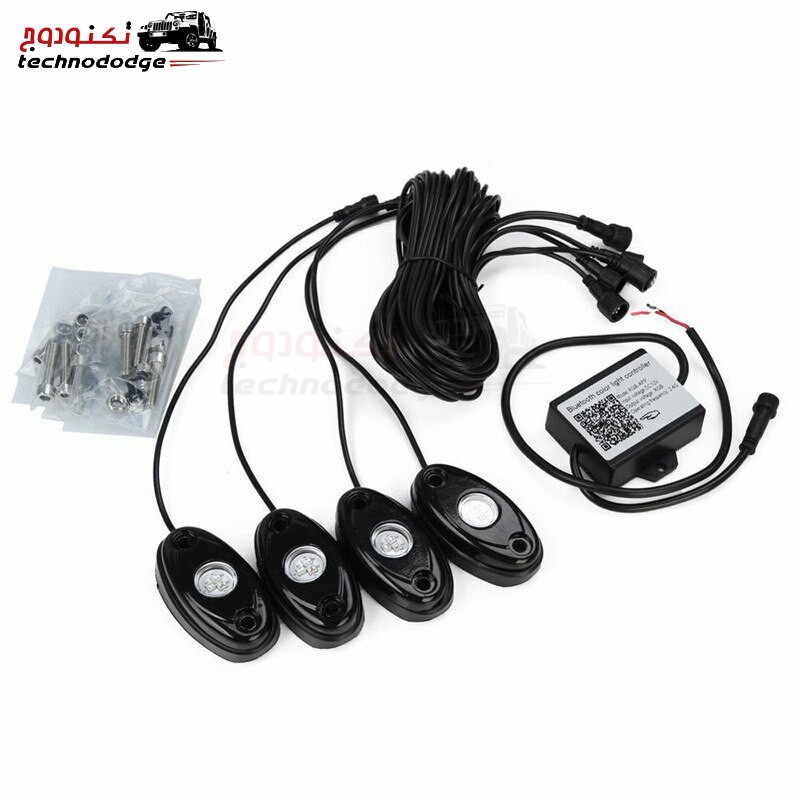 حبات 4 روك لايت ملون بلوتوث ROCK LIGHT 1-4 RGB