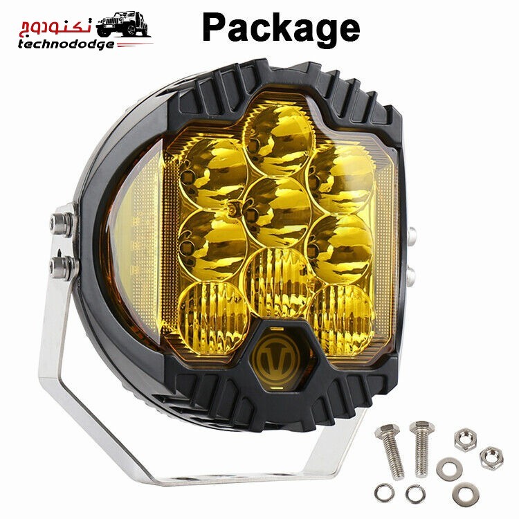 ليد اف رود 50 واط اصفر ( لمبة كشاف ) رانجلر    R50W-YELLOW