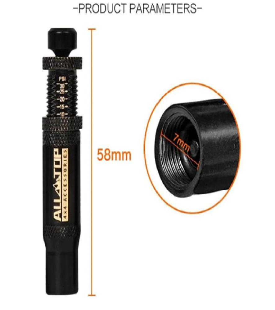 طقم بلوف تنسيم كفرات تلقائي Adjustable Auto-Stop Air-Down Deflator, 10-30 PSI, 4PCS