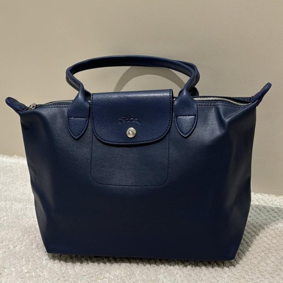 Longchamp - S- Navy leather