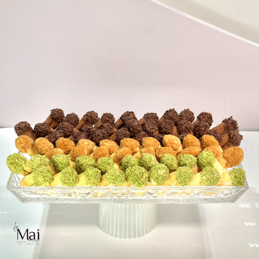 My cake, crystal plate