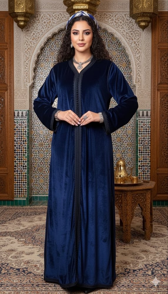 Winter velvet kaftan