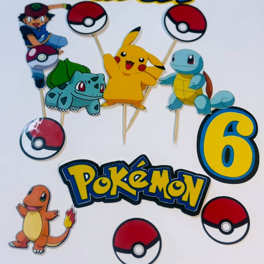 مجموعة تغريسات بوكيمون ورقية pokemon