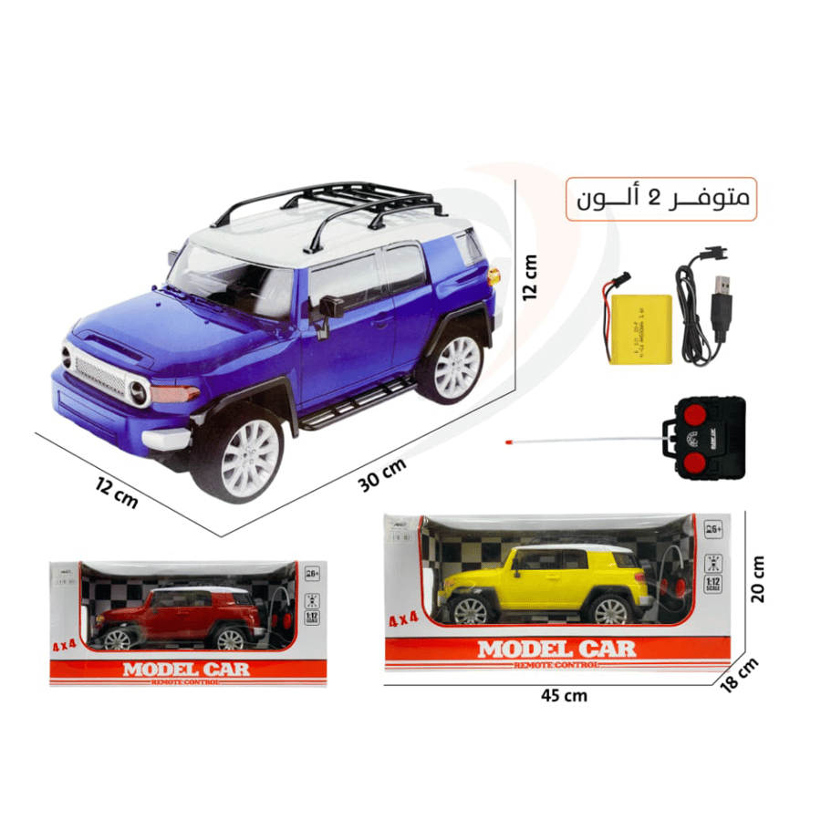 سيارة أف جي كروزر زرقاء دفع رباعي بمقياس 1 إلى 12