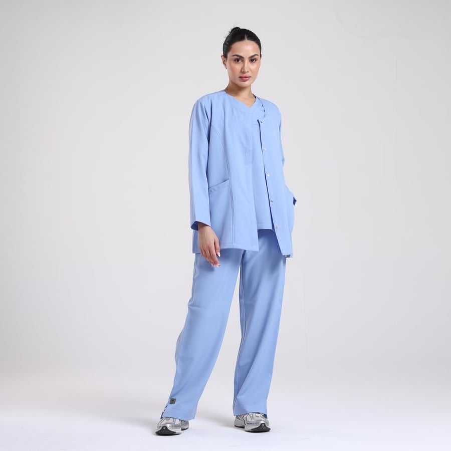 سكراب طبي ستيل بلو من أي جي للزي الطبي مريح وأنيق