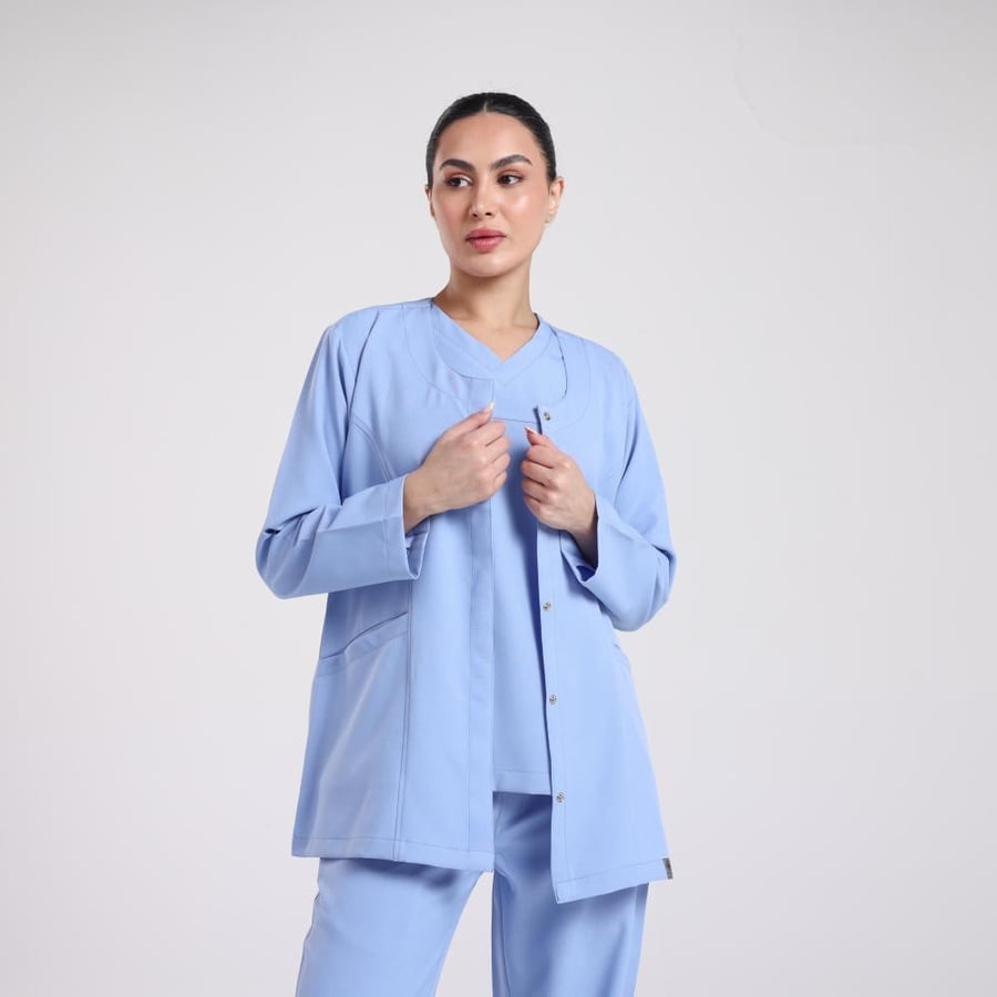 سكراب طبي ستيل بلو من أي جي للزي الطبي مريح وأنيق