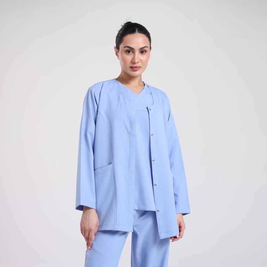 سكراب طبي ستيل بلو من أي جي للزي الطبي مريح وأنيق