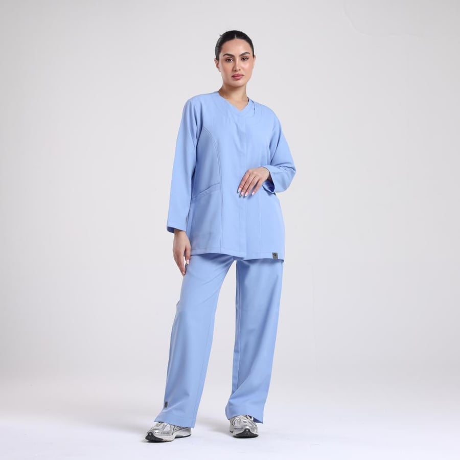 سكراب طبي ستيل بلو من أي جي للزي الطبي مريح وأنيق