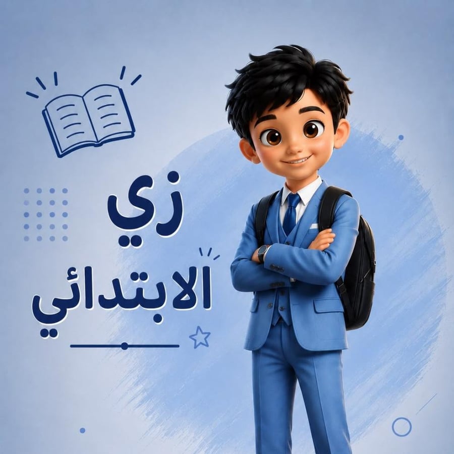 زي الابتدائي المدرسي ( مقاس 18 ) بنين