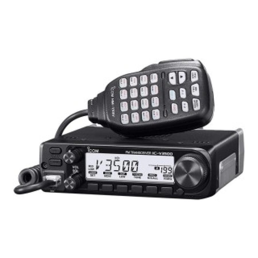 جهاز لاسلكي متنقل ICOM IC-V3500 بدون الهوائي والقاعدة – معتمد