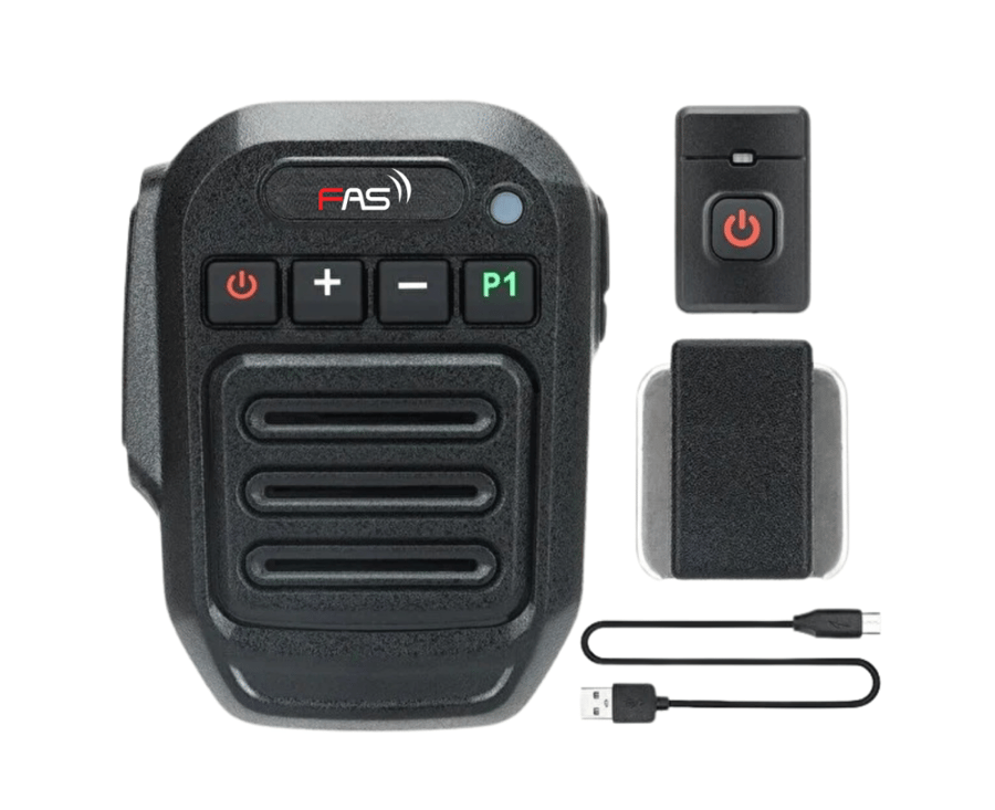 ميكروفون لاسلكي بمكبر صوت FAS-HM-20 – بلوتوث مع خاصية PTT لأجهزة ICOM